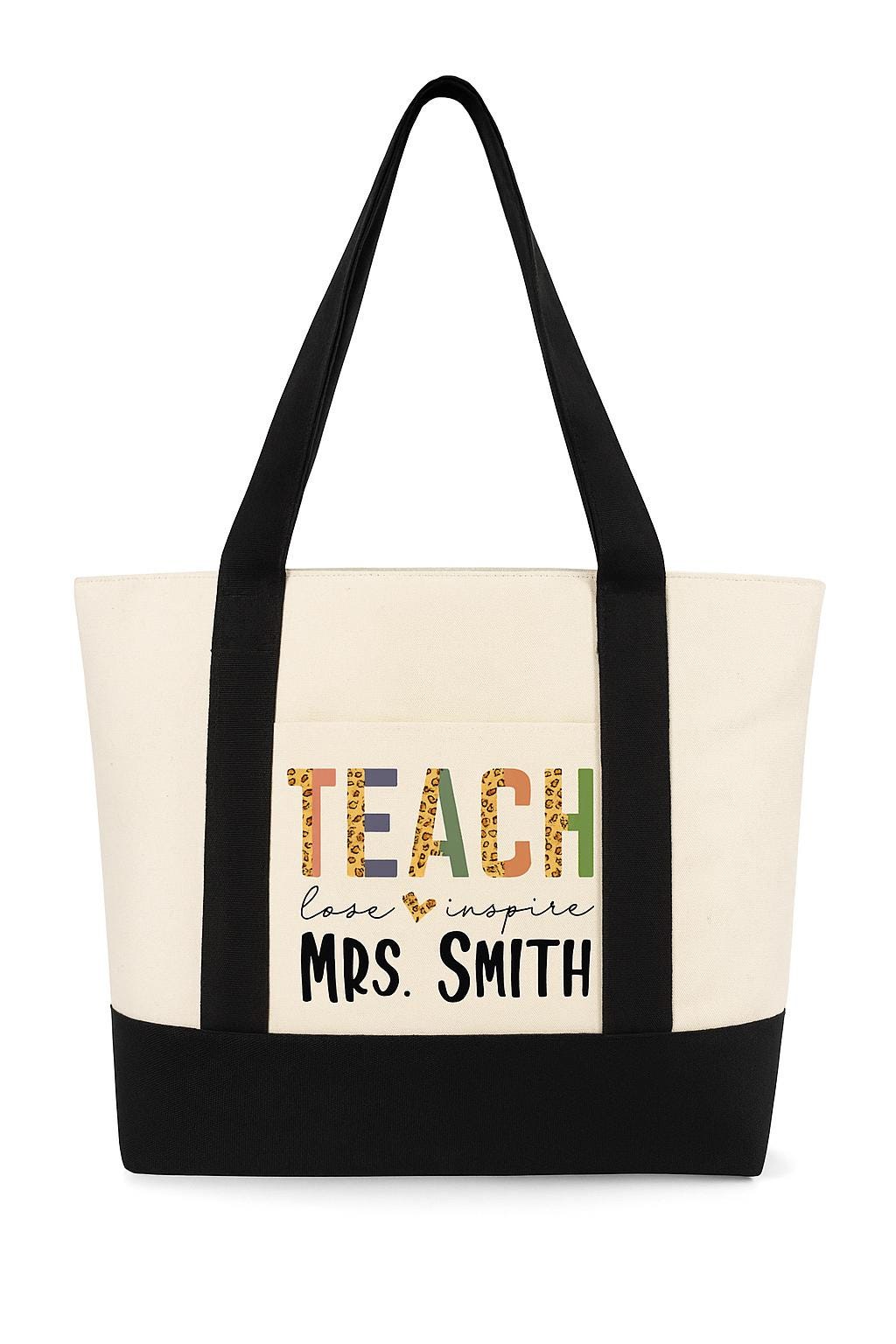Personalized Teacher Tote Bag - Teacher Gift