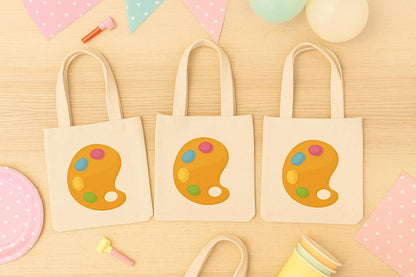 Custom Paint Party Favor Bags - Set of Three Bags