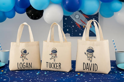 Personalized Astronaut Party Favor Bags - Set of Three Bags