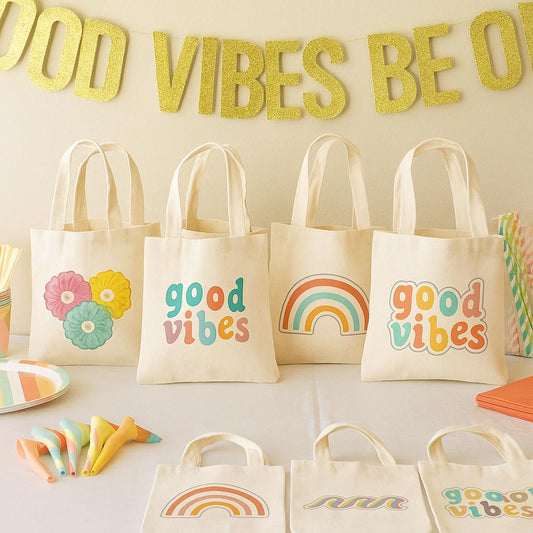 Teen Girl Birthday Party Bags - Set of Six Bags