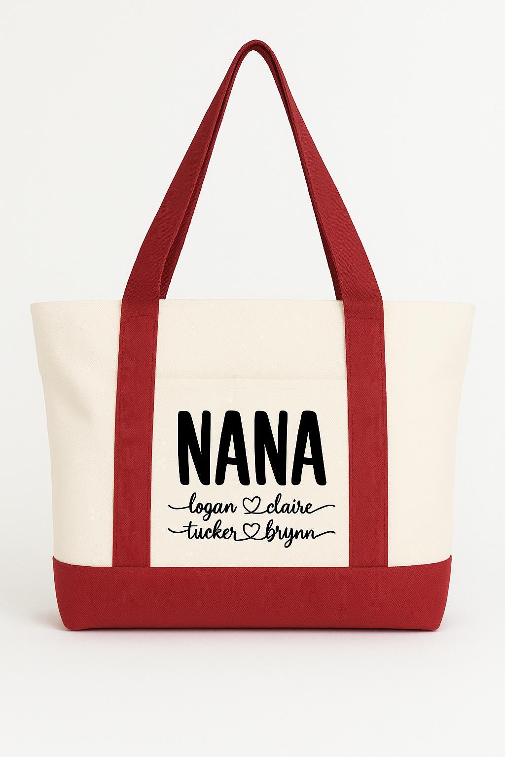 Custom Nana Tote Bag with Grandchildren's Names