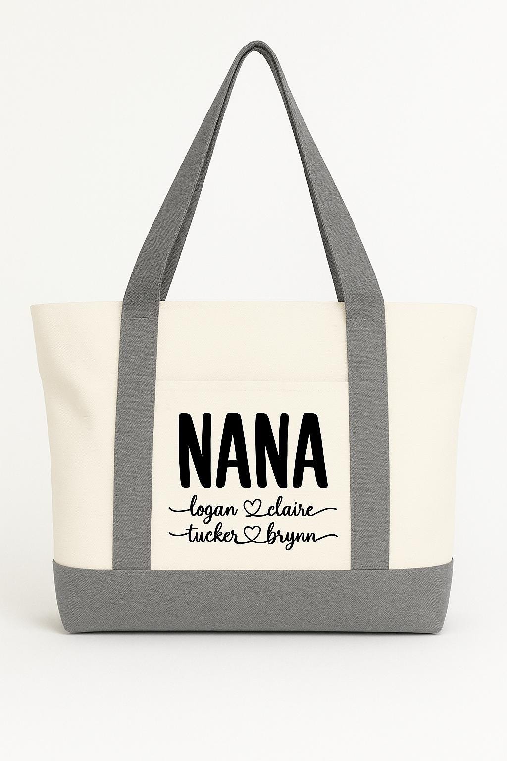 Custom Nana Tote Bag with Grandchildren's Names