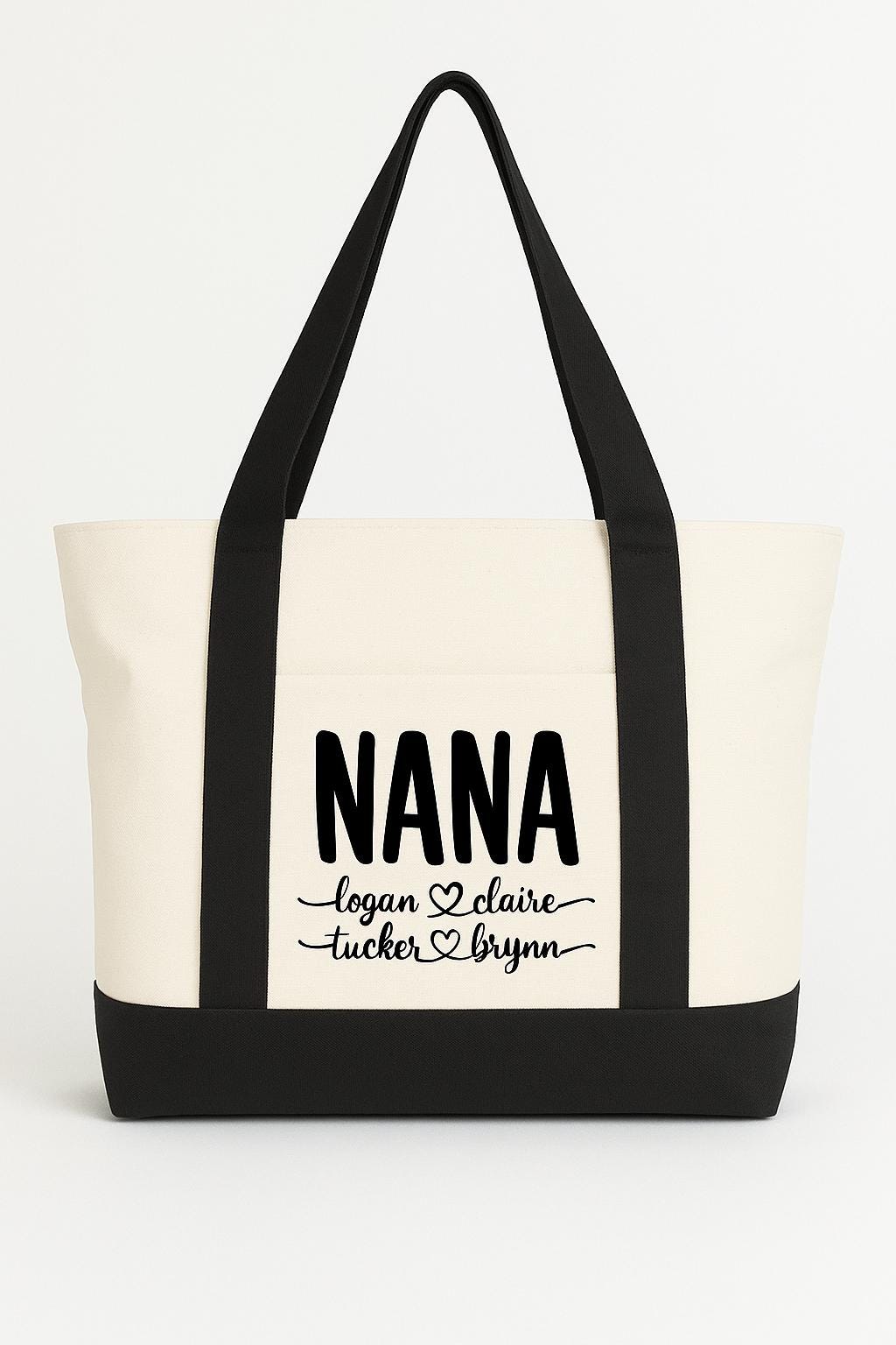 Custom Nana Tote Bag with Grandchildren's Names