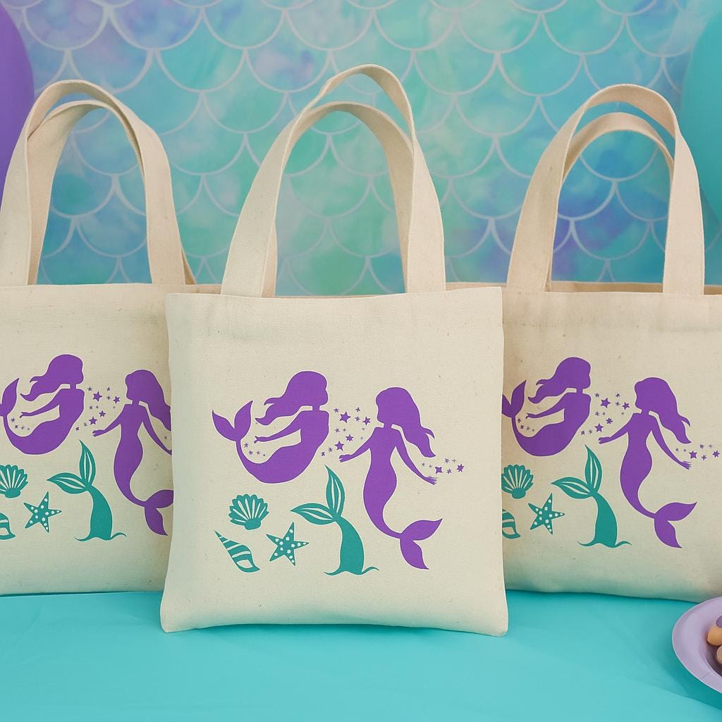 Mermaid Party Favor Bags - Sold Individually