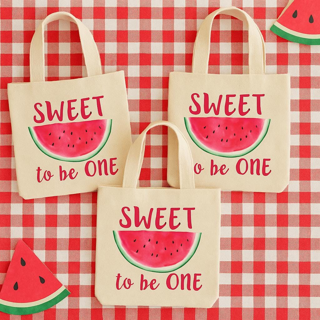 Watermelon Party Favor Bags - Sold Individually