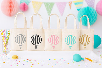 Hot Air Balloon Party Favor Bag – Cotton Canvas Goodie Bag