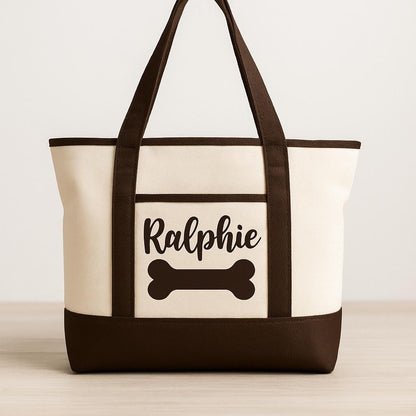 Dog Owner Gift - Personalized Dog Tote Bag