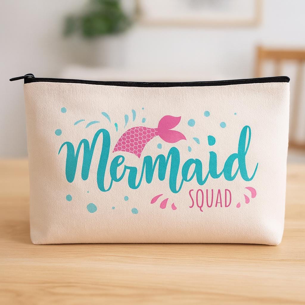 Mermaid Squad Cosmetic Bag | Pencil Pouch