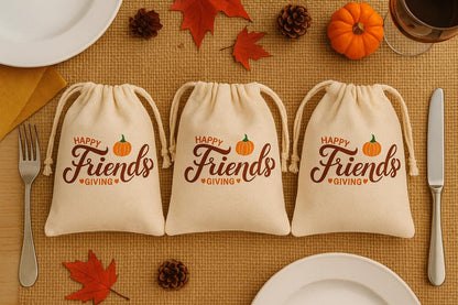Happy Friendsgiving Party Favor Bags