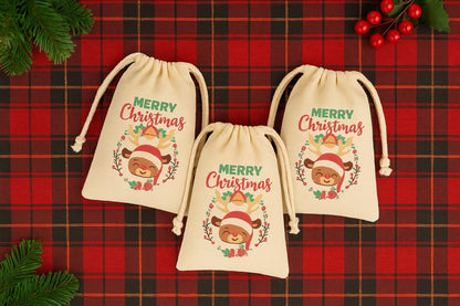Christmas Treat Bags, Christmas Party Favor Bags, Christmas Goodie Bags, Christmas, Christmas Party, Christmas Gift Bag, Christmas Bags