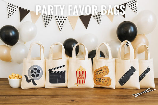 Set of 6 Movie Party Favor Bags