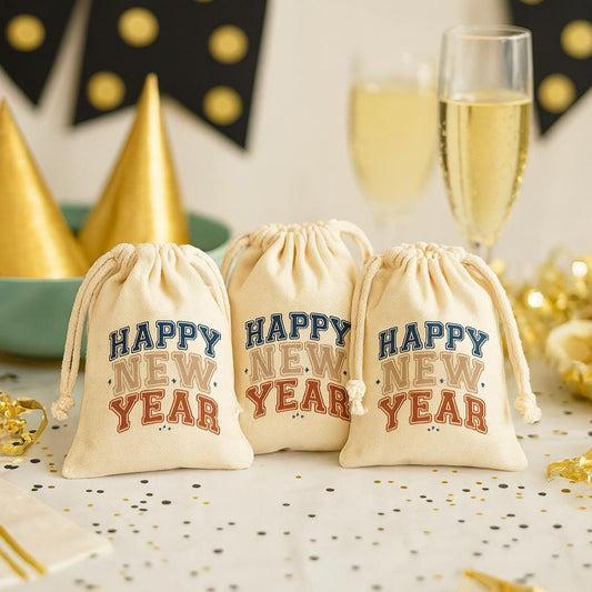 Happy New Year Party Favor Bags