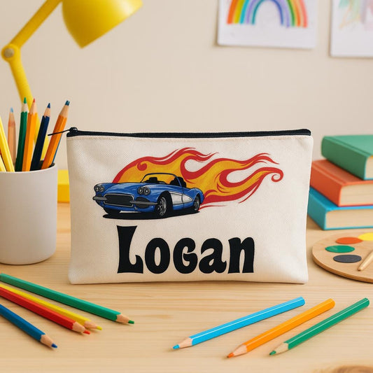 Personalized Race Car Pencil Pouch