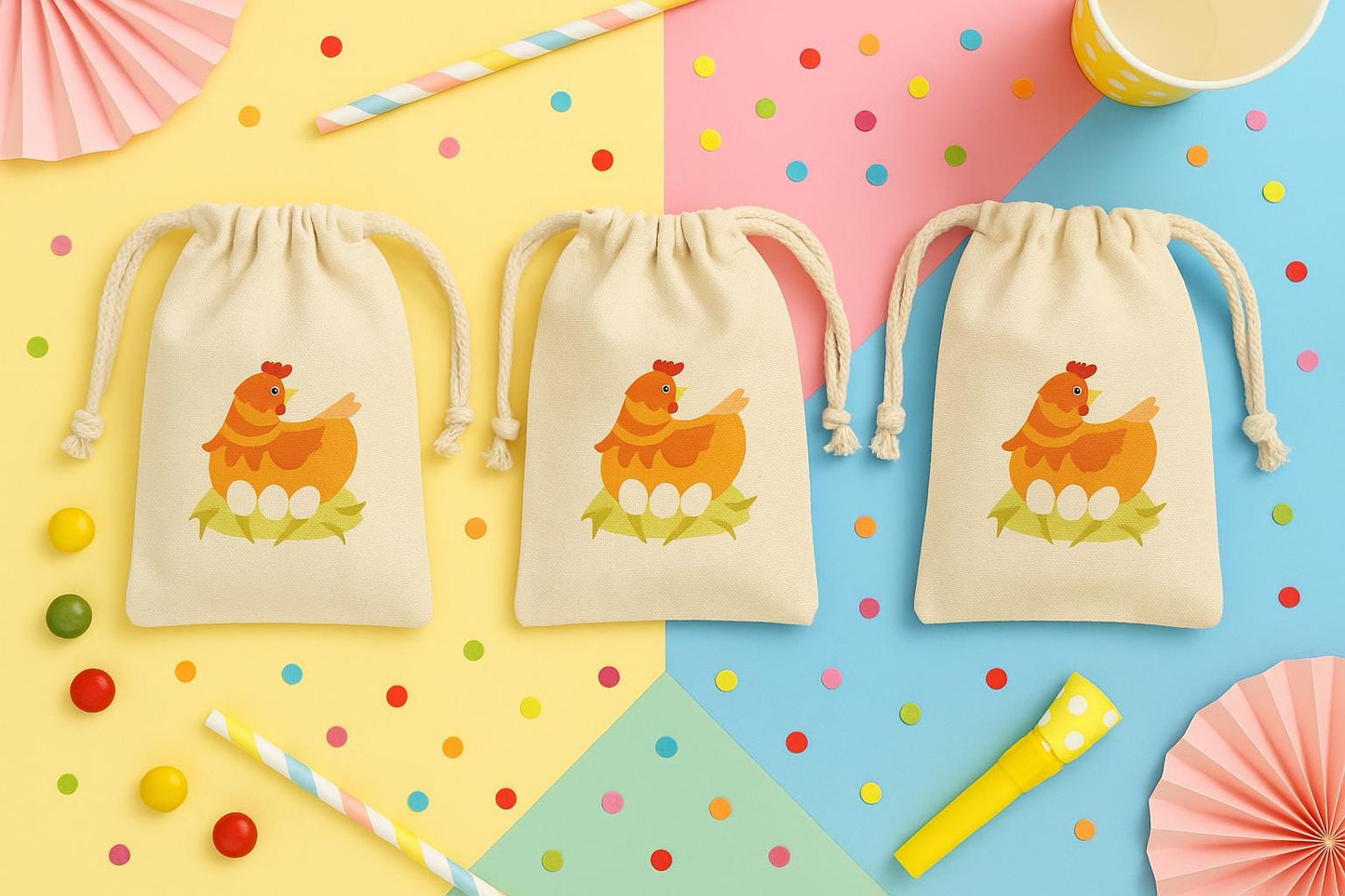 Chicken Party Favor Bags