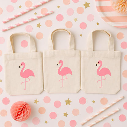 Flamingo Party Favor Bags - Set of Three Bags