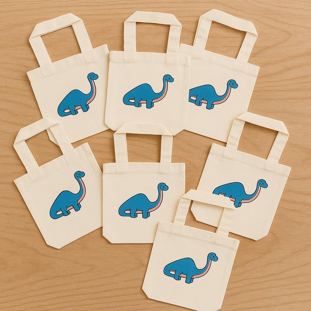 Dinosaur Party Favor Bags - Set of Six Bags