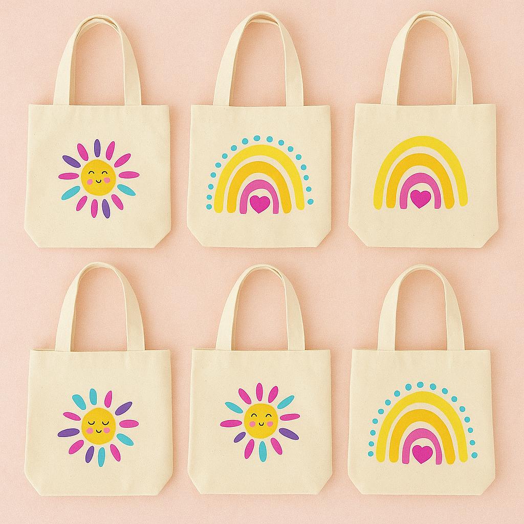 Rainbow Treat Bags, Sunshine Gift Bags, Rainbow Party Favor Bags, Rainbow Party Favors, Rainbow Party Bags, Sun, Rainbow Party, Rainbow Bags