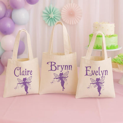 Personalized Fairy Party Favor Bags - Set of Three Bags