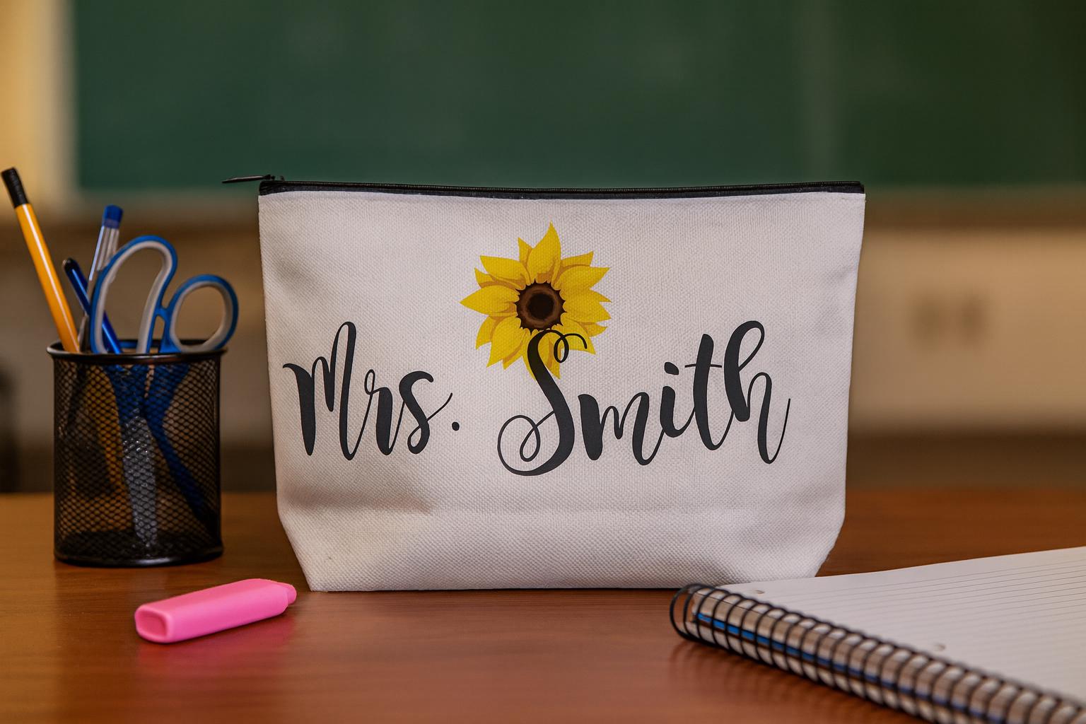 Teacher Gift  - Personalized Teacher Accessory Pouch