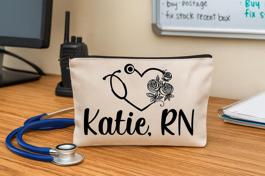 Personalized Nurse Cosmetic Bag / Pouch