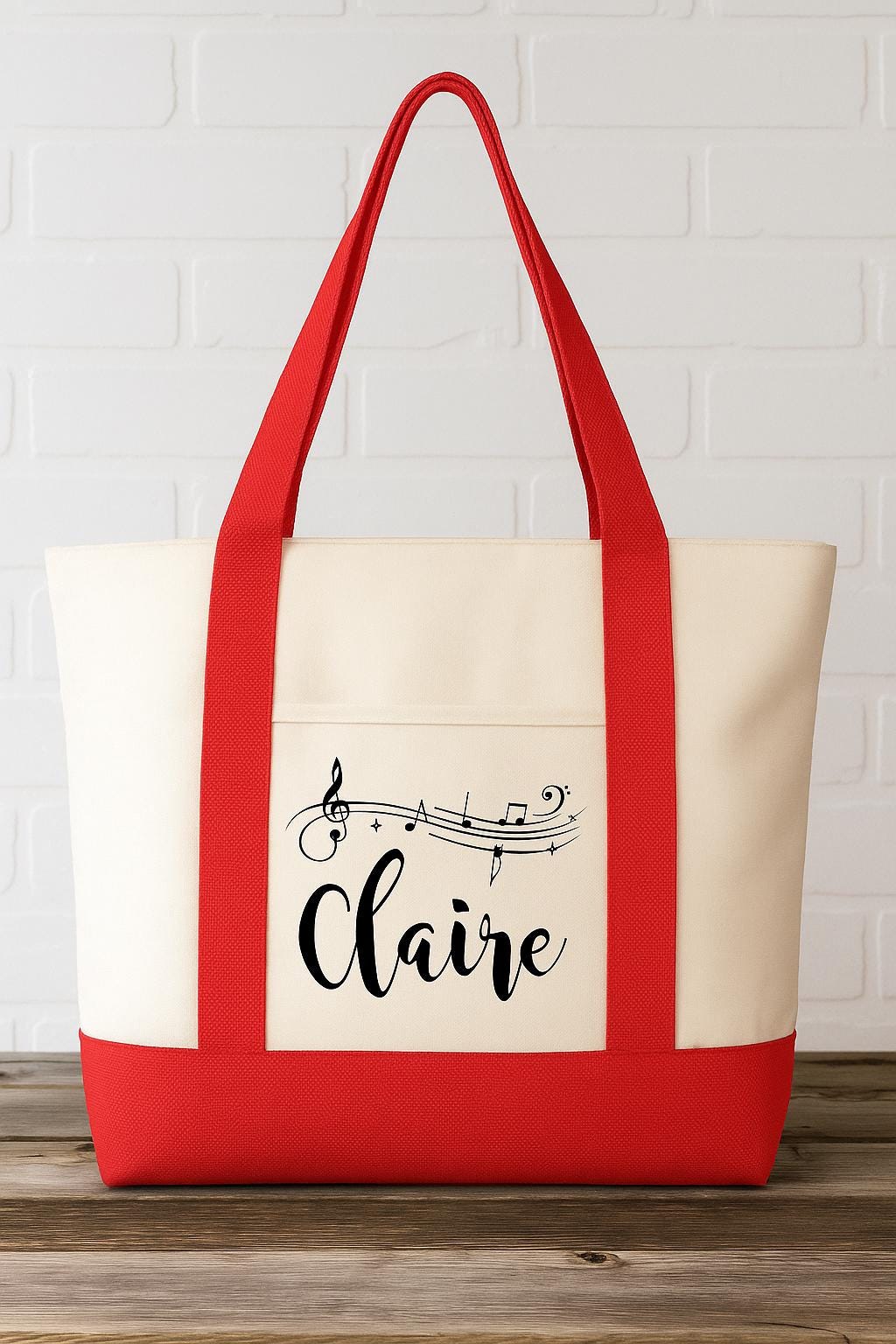 Musician Gift - Personalized Music Tote Bag