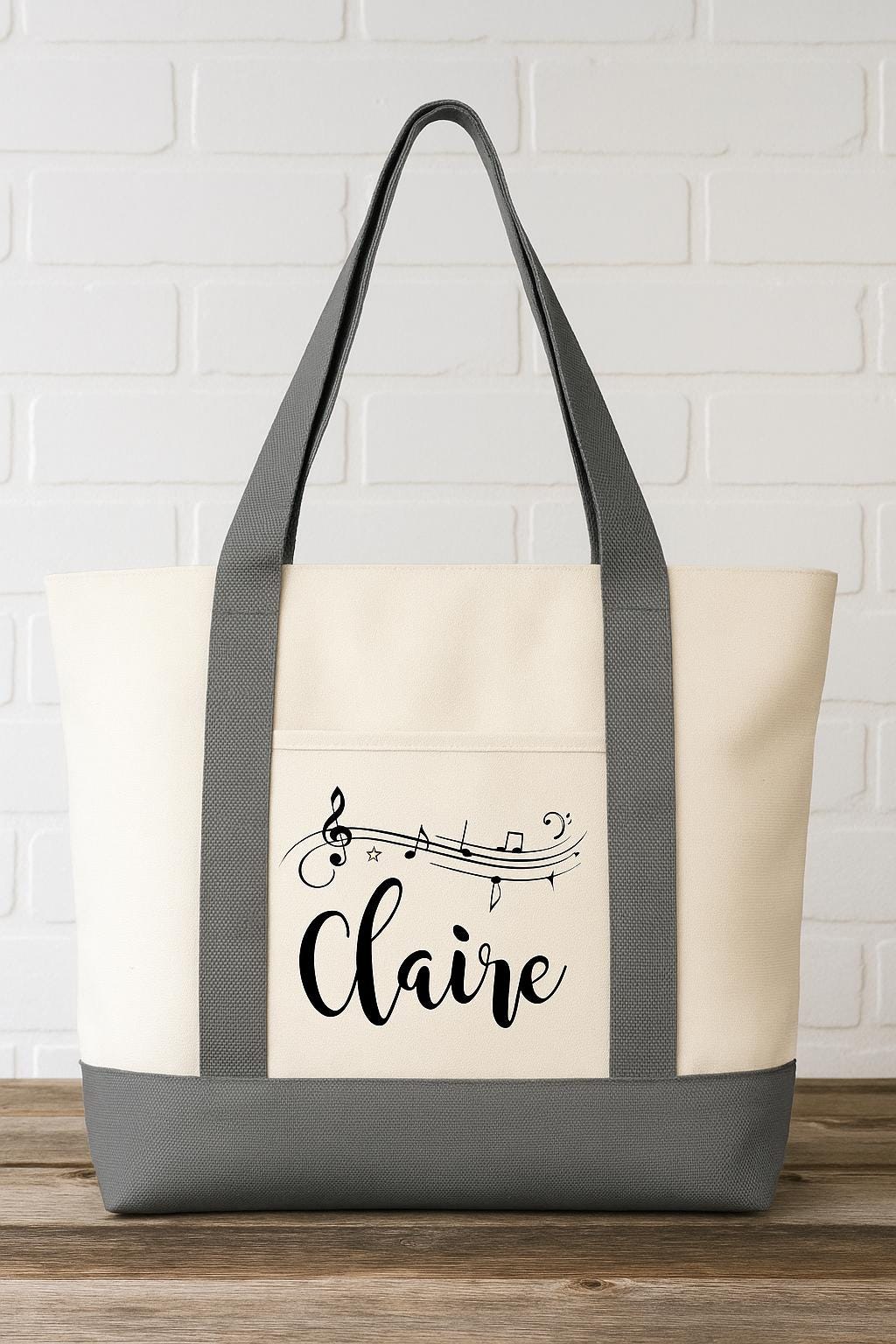 Musician Gift - Personalized Music Tote Bag
