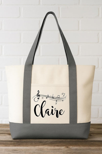 Musician Gift - Personalized Music Tote Bag