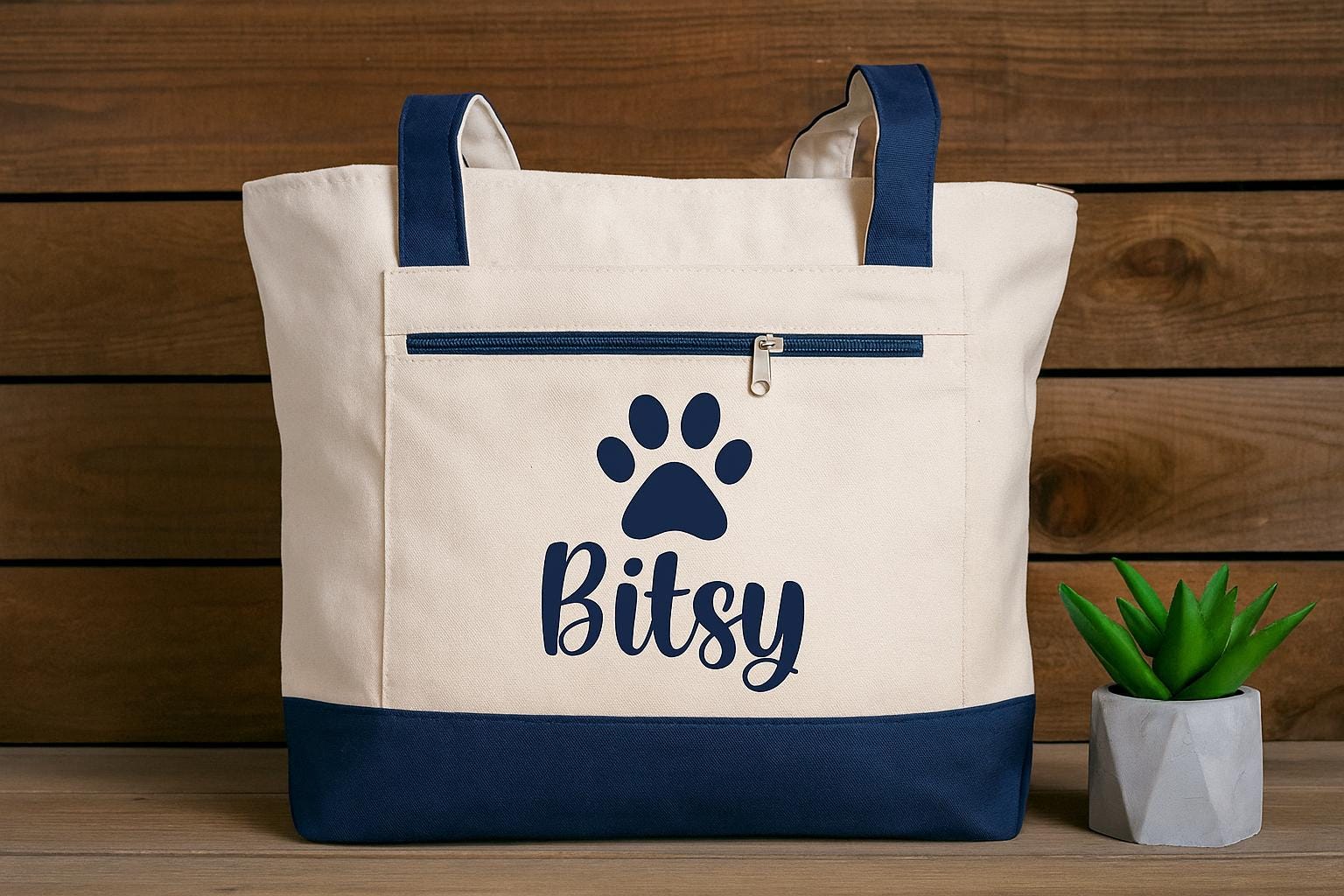 Custom Dog Tote Bag