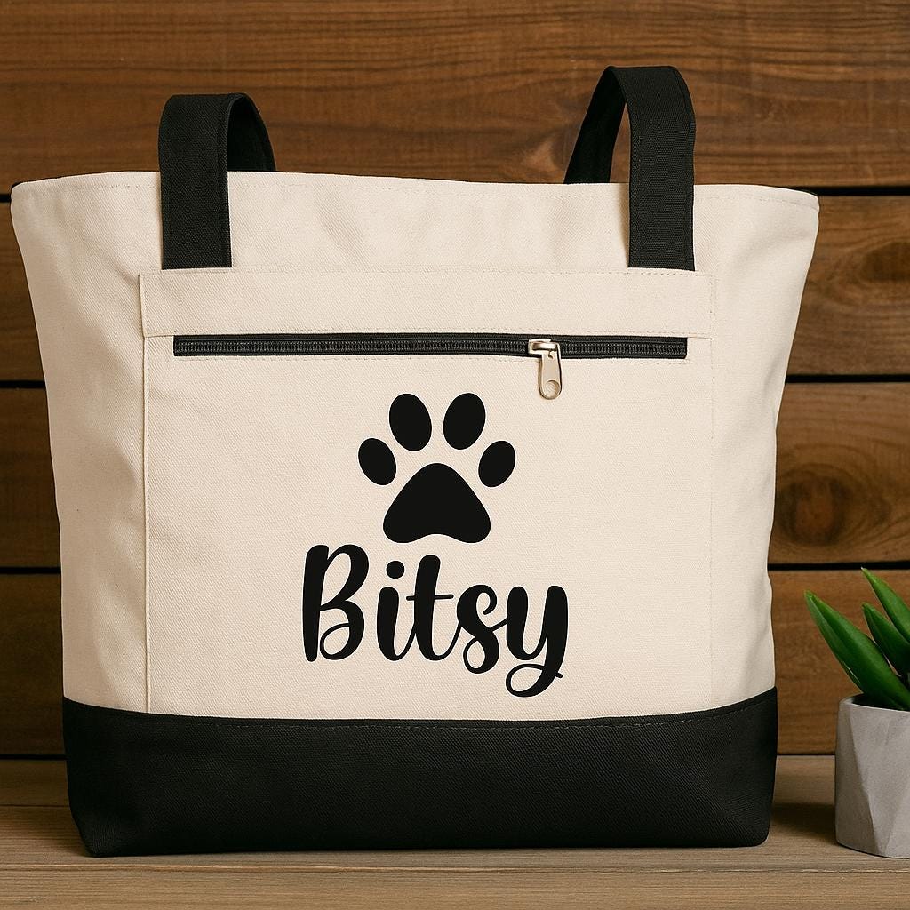Custom Dog Tote Bag