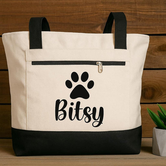 Custom Dog Tote Bag