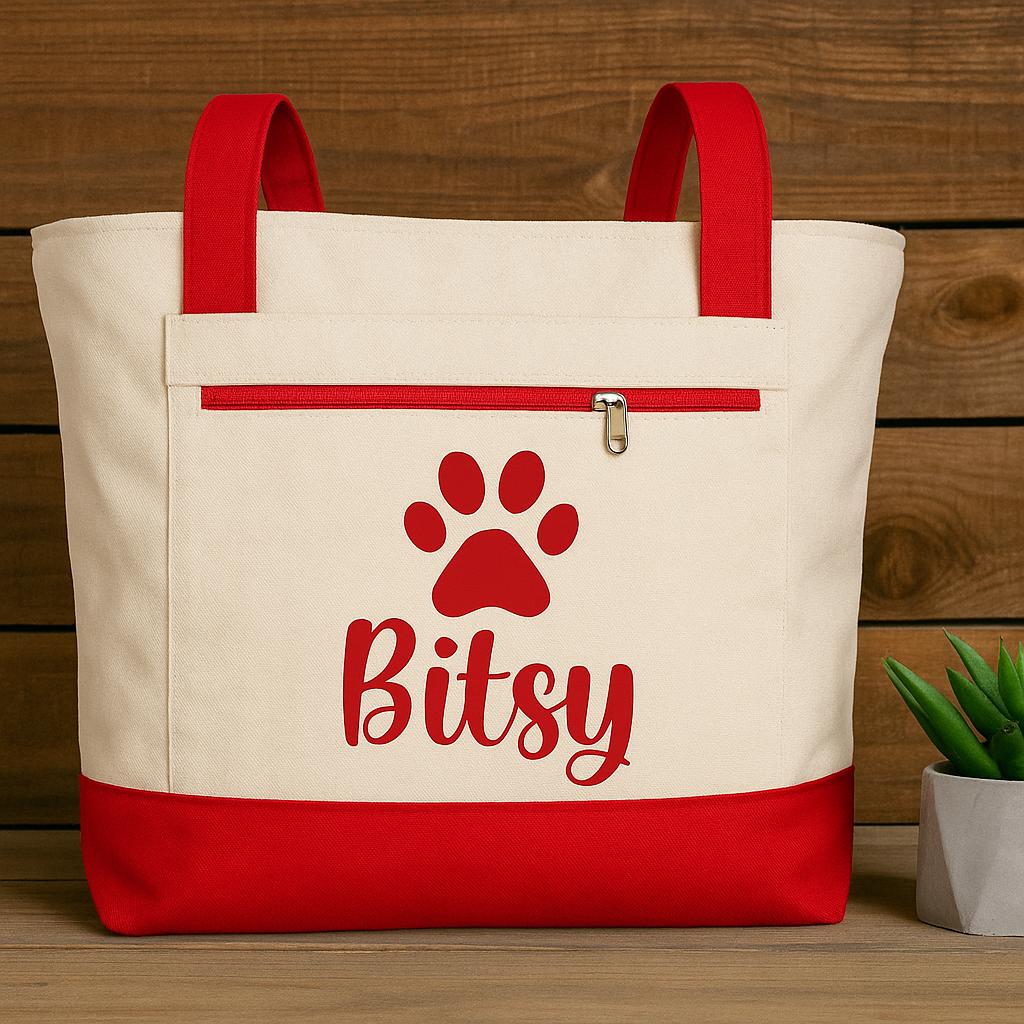Custom Dog Tote Bag