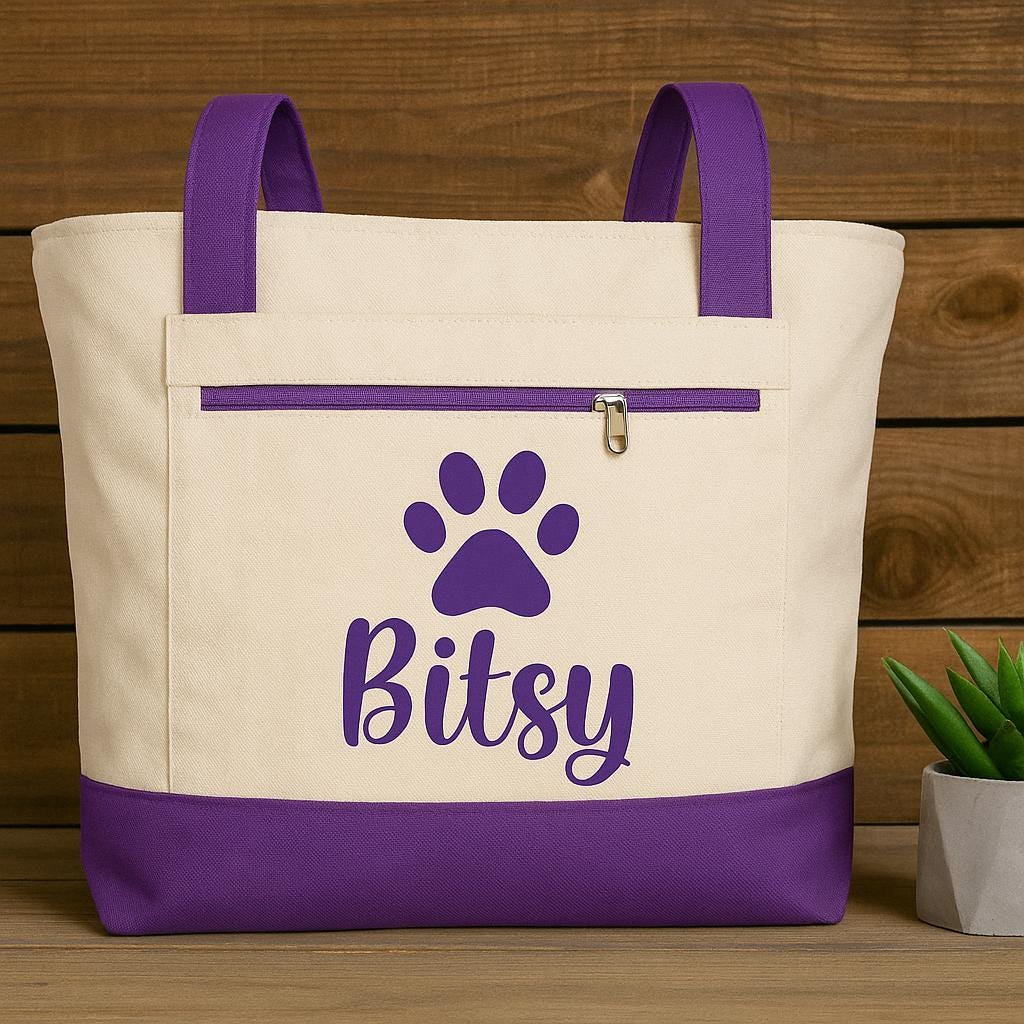 Custom Dog Tote Bag