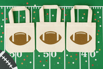 Football Party Favor Bags - Set of Three Bags