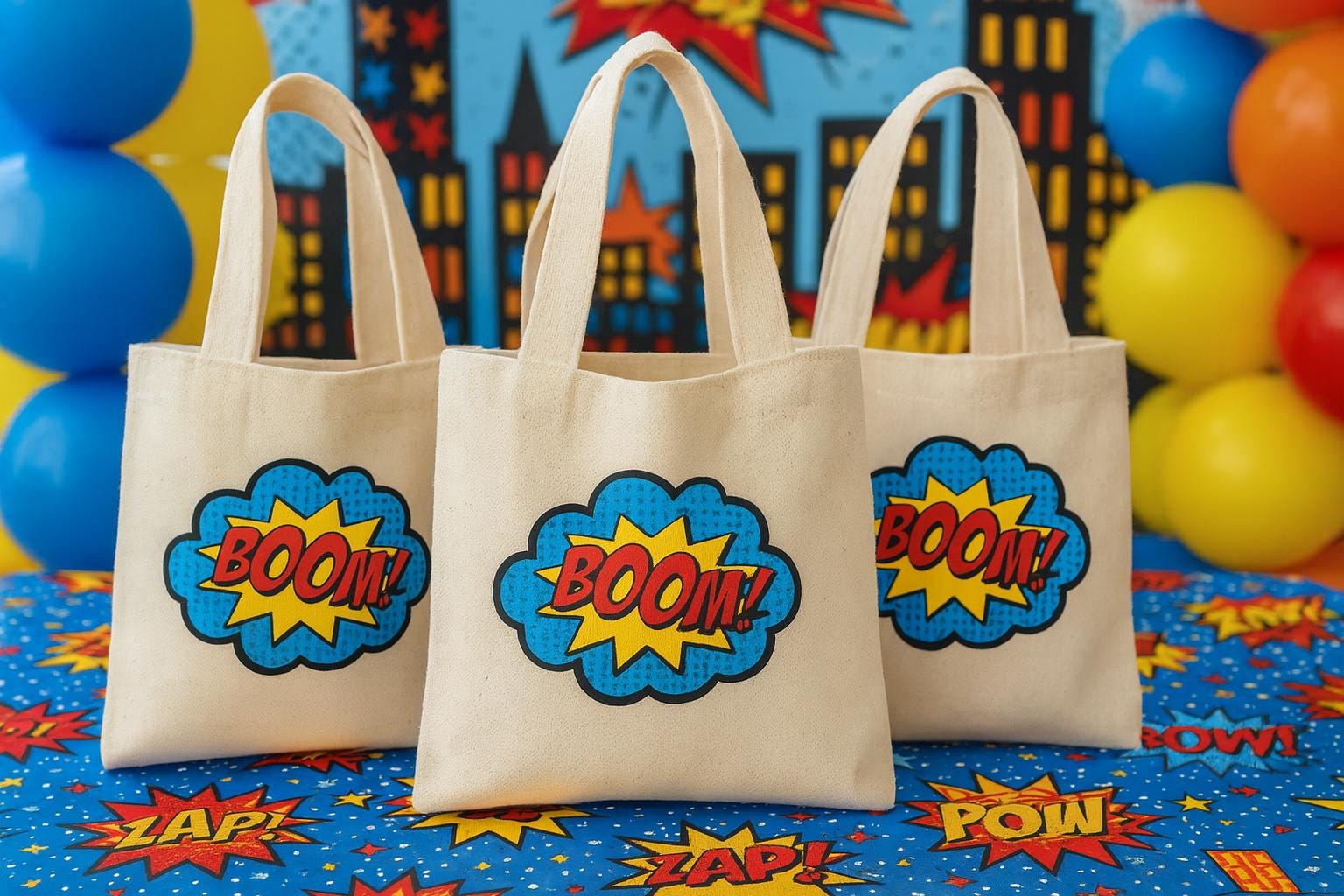Super Hero Party Favor Bags