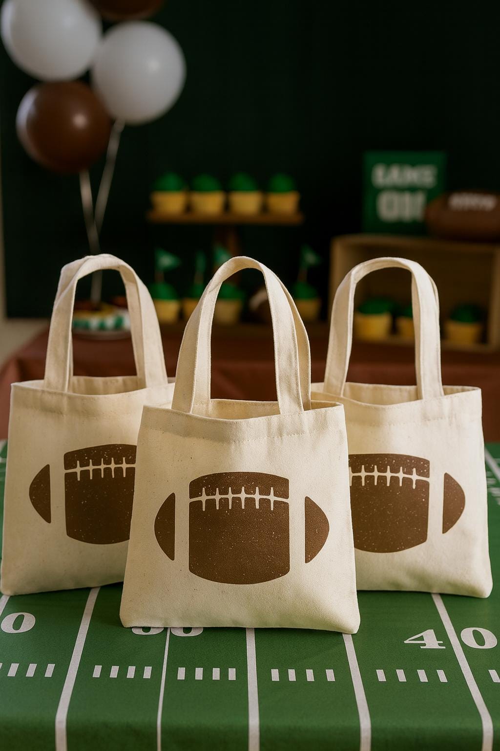 Football Party Favor Bags