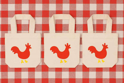 Chicken Party Favor Bags - Set of Three Bags