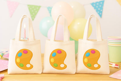 Custom Paint Party Favor Bags - Set of Three Bags