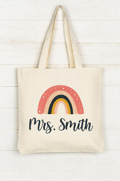 Teacher Gift - Personalized Teacher Tote Bag