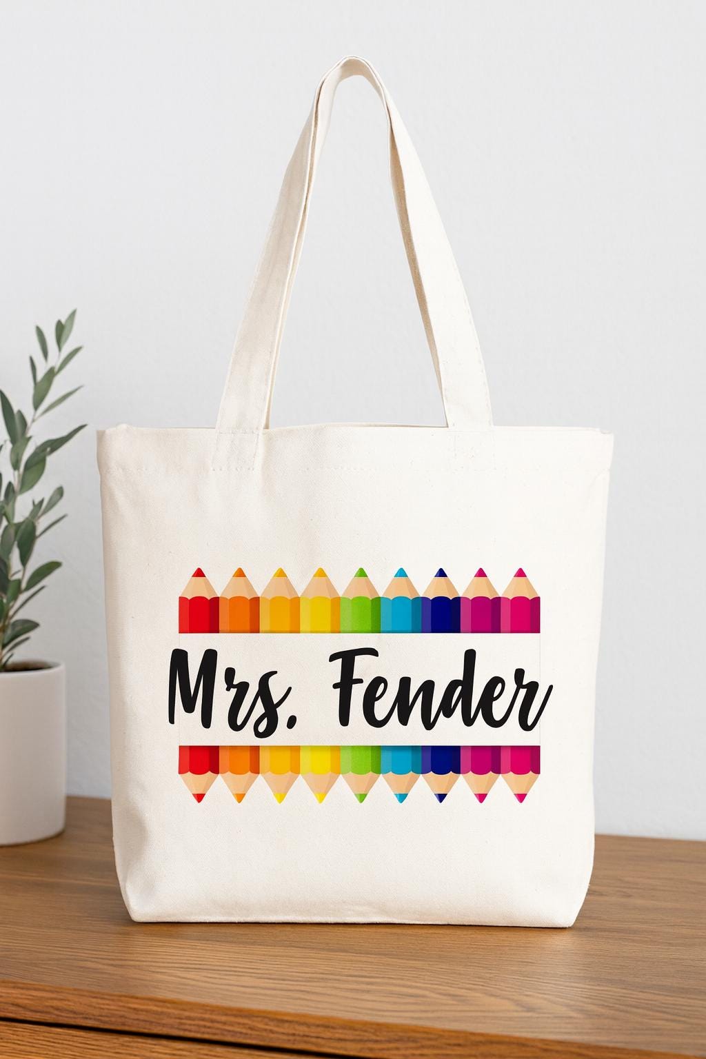 Teacher Gift - Personalized Teacher Tote Bag