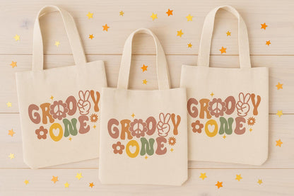 Groovy One Birthday Party Bags - Set of Three Bags