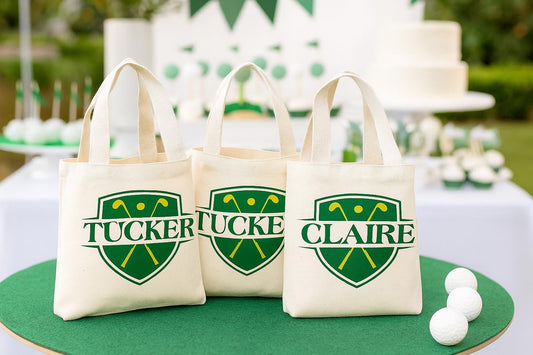 Custom Golf Party Favor Bags - Set of Three Bags