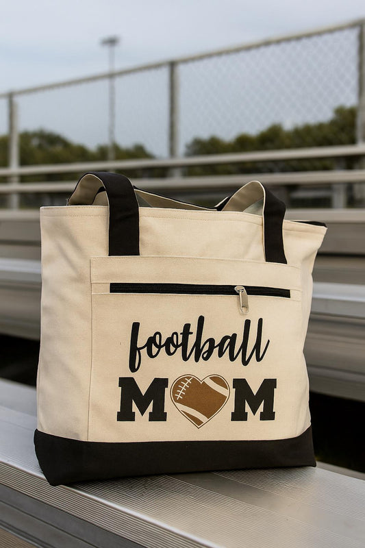 Football Mom Tote Bag