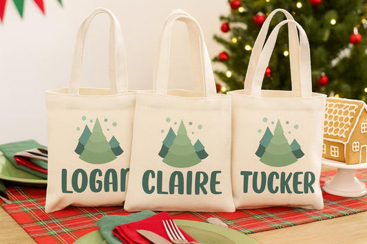 Christmas Party Favor Bags - Set of Three Bags