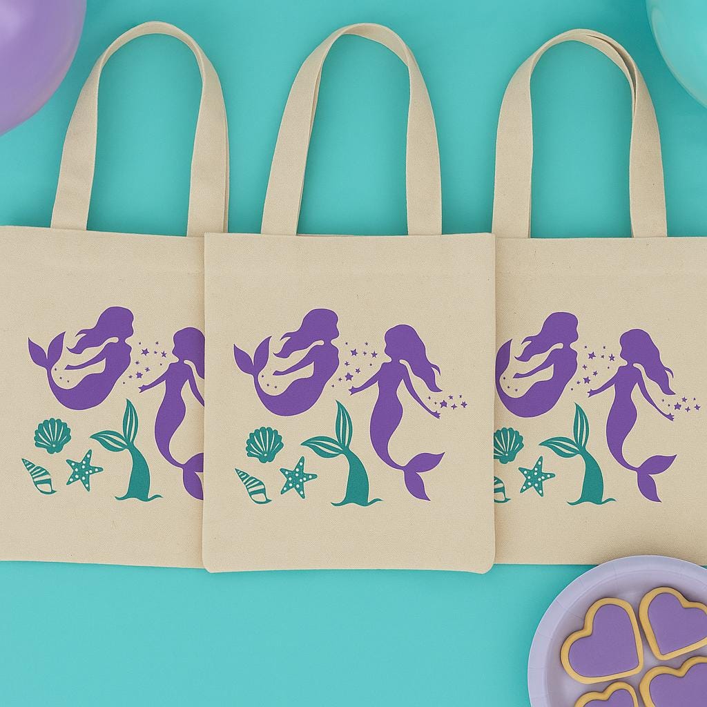 Mermaid Party Favor Bags - Sold Individually