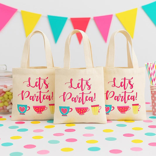 Tea Party Party Favor Bags - Sold Individually