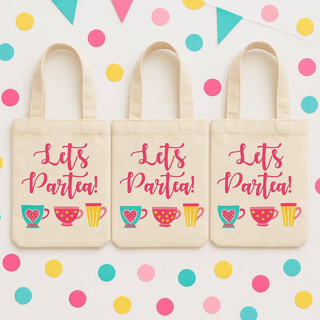 Tea Party Party Favor Bags - Sold Individually