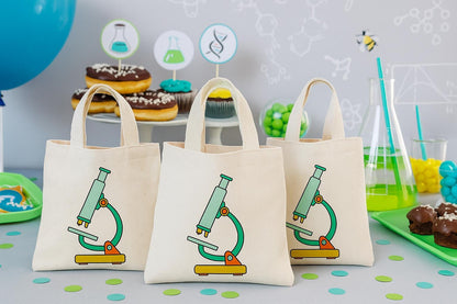 Science Party Favor Bags - Set of Three Bags