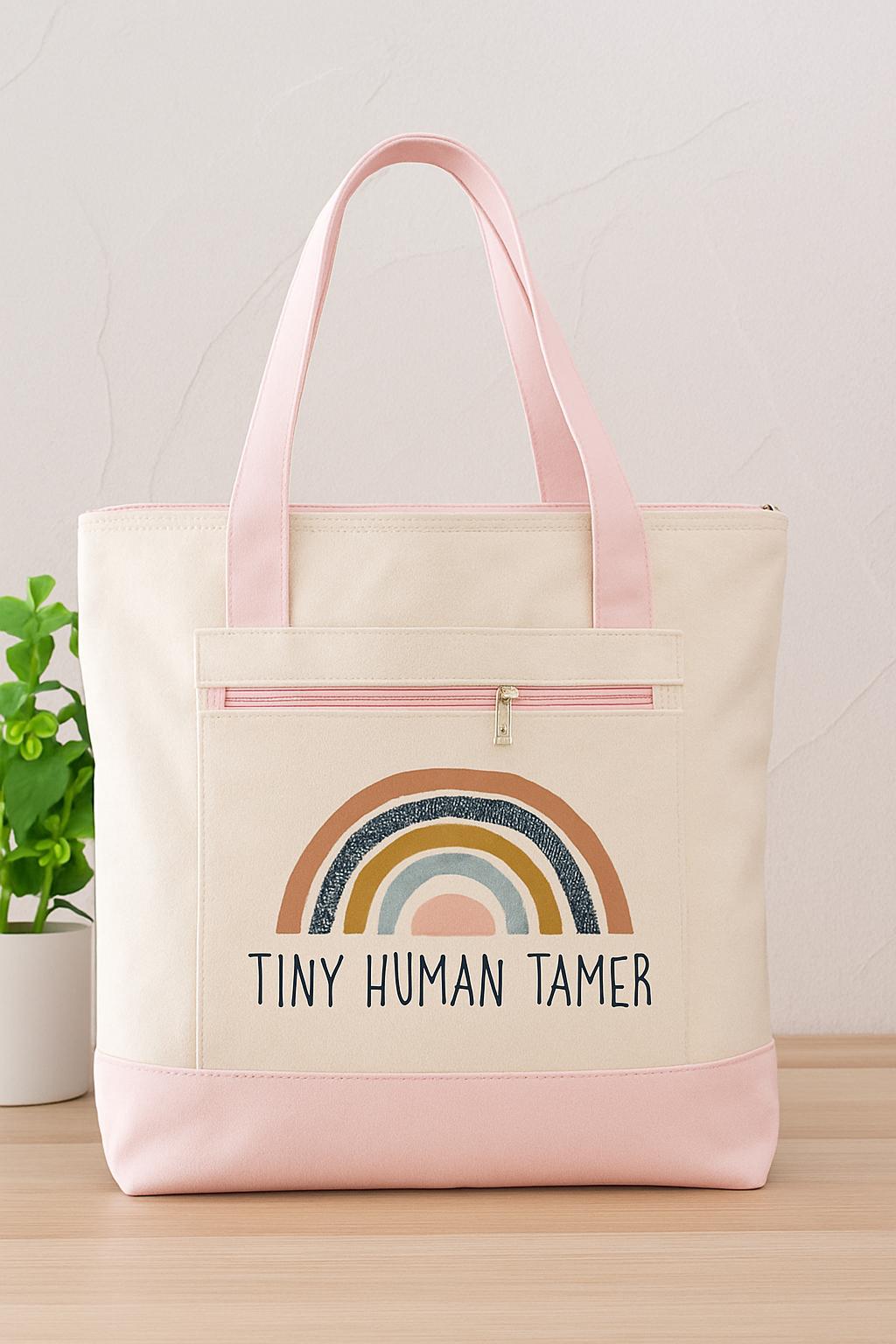 Teacher Gift- Tiny Human Tamer Teacher Bag