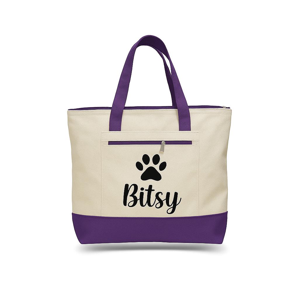 Personalized Dog Tote Bag - Dog Owner Gift