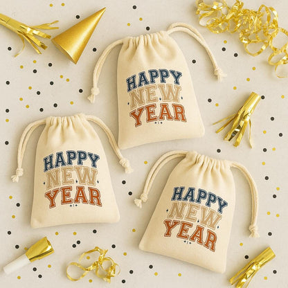 Happy New Year Party Favor Bags